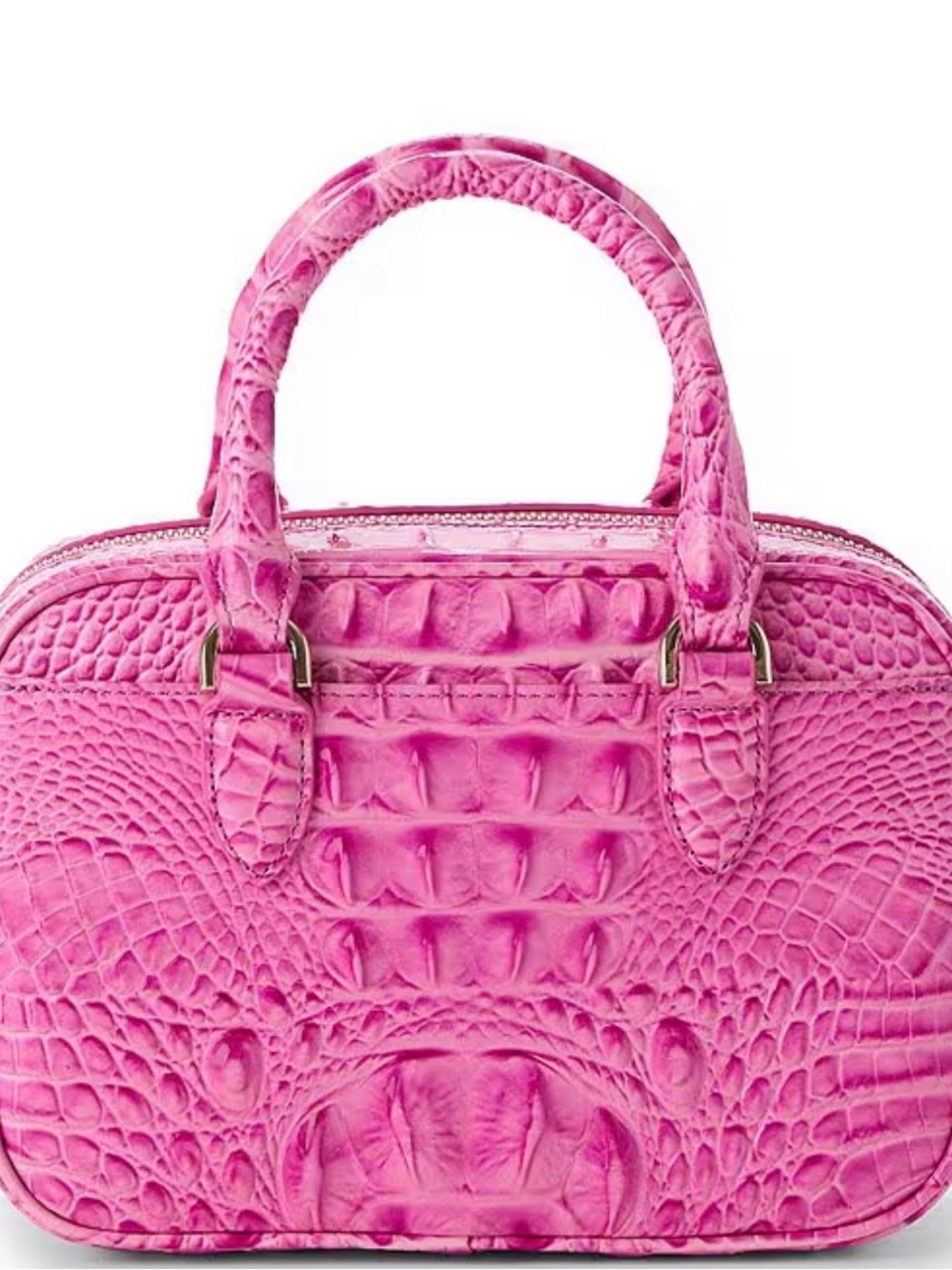 BRAHMIN Candy Pink Melbourne Collection Mara Mini Satchel Bag - - Picture 3 of 15